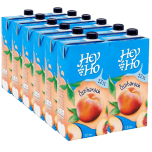 Hey-Ho 12% őszibarack 1L 12-es karton